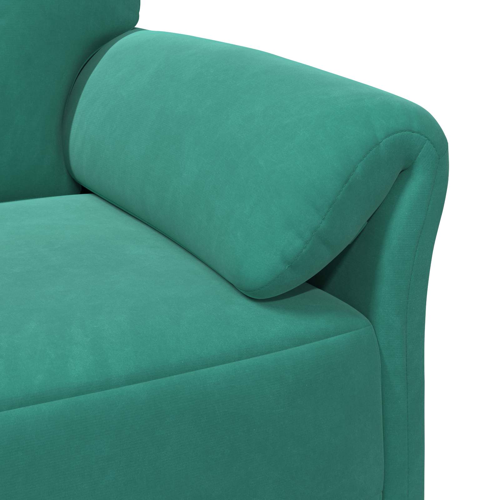 1-Sitzer Sofa Hellgrau 88 x 83 x 95 cm Samt