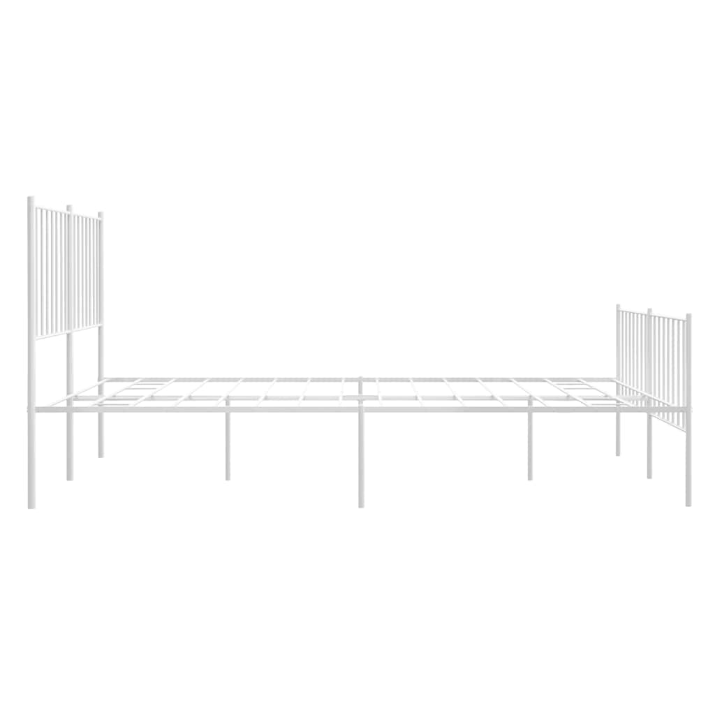 Bettgestell Metall Schwarz 75x190 cm