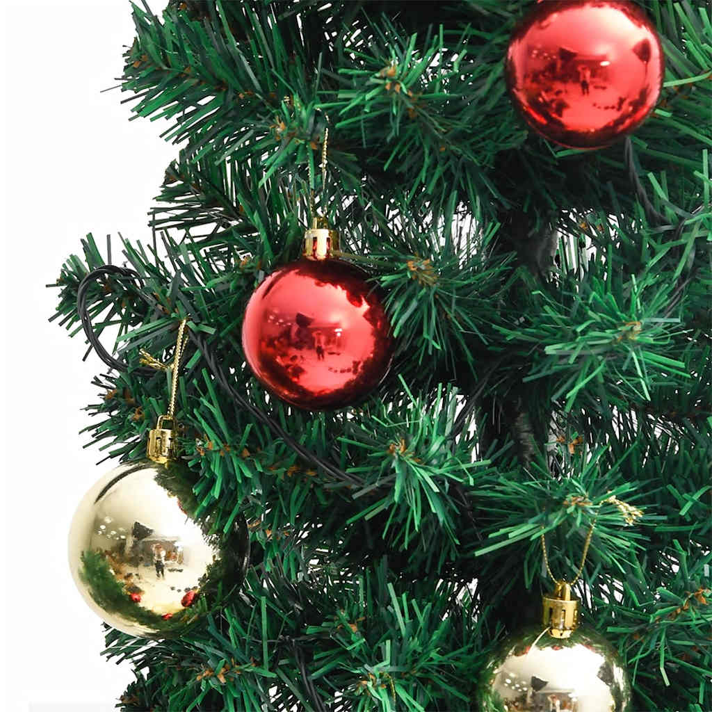 Weihnachtsdeko Kaktus mit Ständer und LED Grün 150 cm PVC