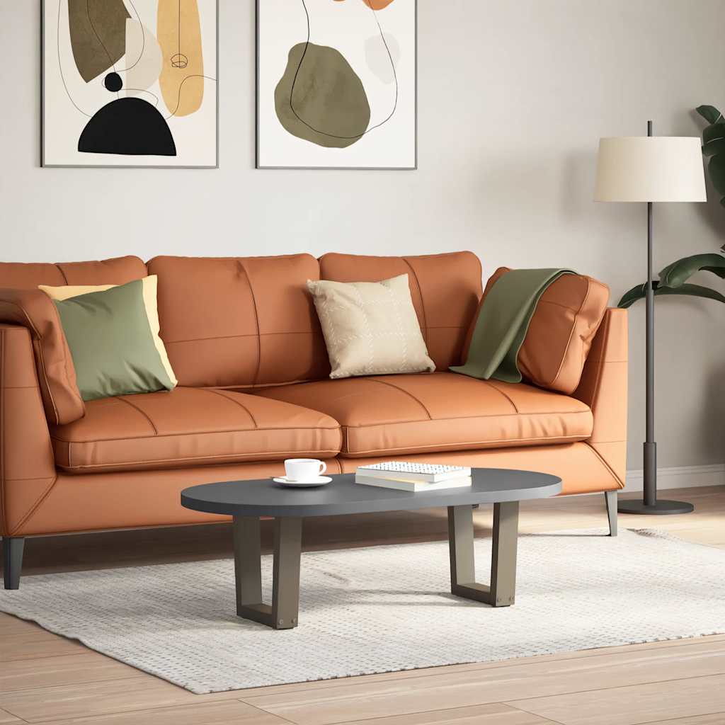 Couchtischbeine V-Form 2 Stück Schwarz 30x(30-31,3) cm Stahl