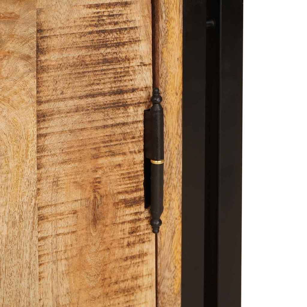 Nachttisch Braun 66 x 35 x 76 cm Massives, grobes Mangoholz