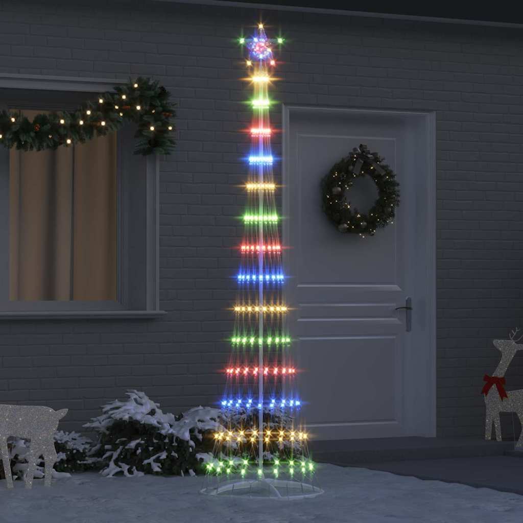 LED-Weihnachtsbaum Warmes Weiß 51 x 51 x 190 cm Metall