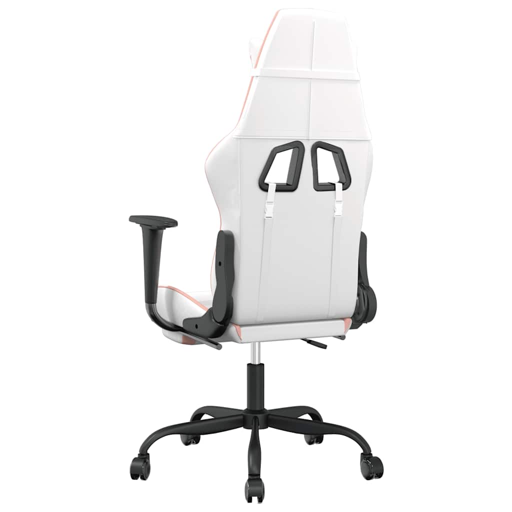 Gaming-Stuhl mit Massagefunktion Schwarz und Rot Kunstleder