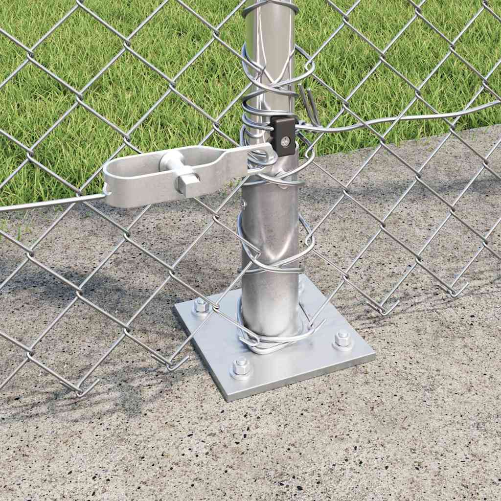 Outdoor Kettenglied-Zaun Erdfixierung 10 x 0,4 m Grün Netz