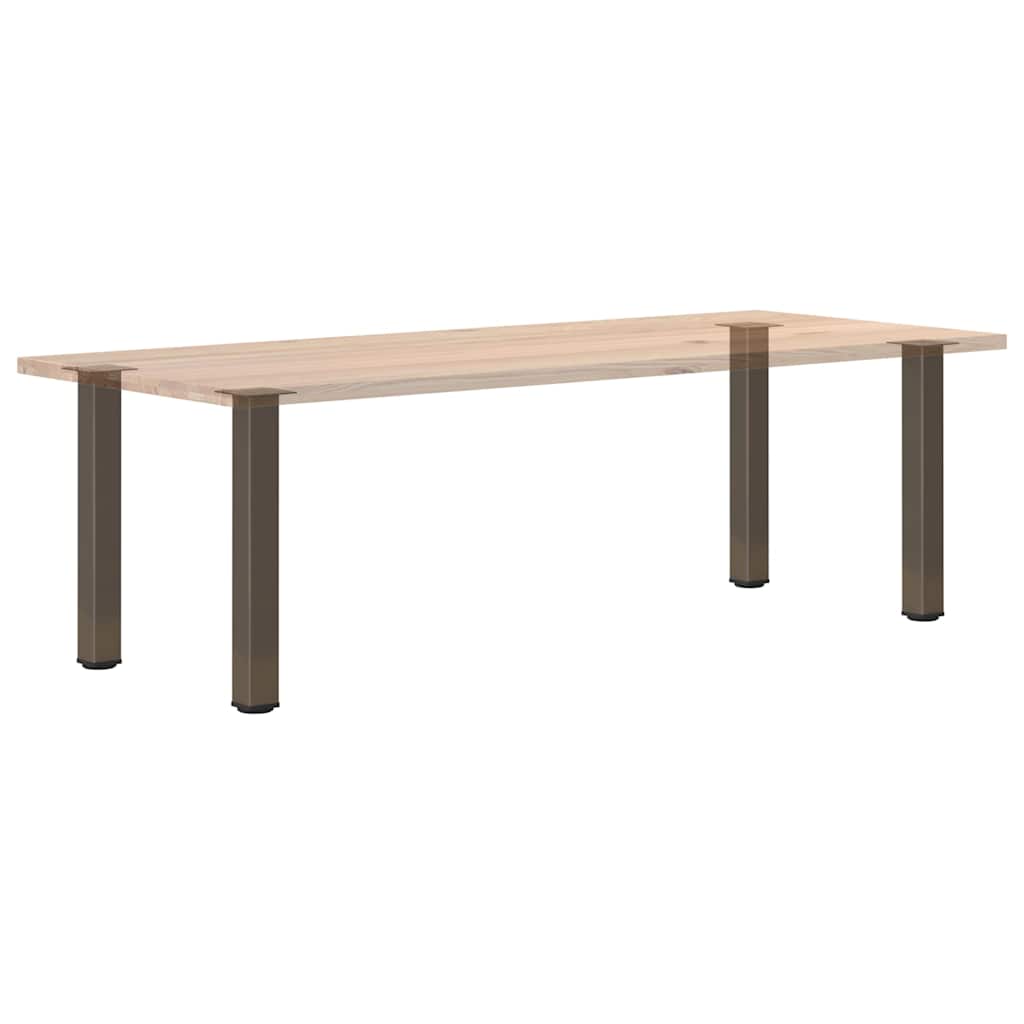 Bartischbeine 4 Stk. Schwarz 100-102 cm Stahl