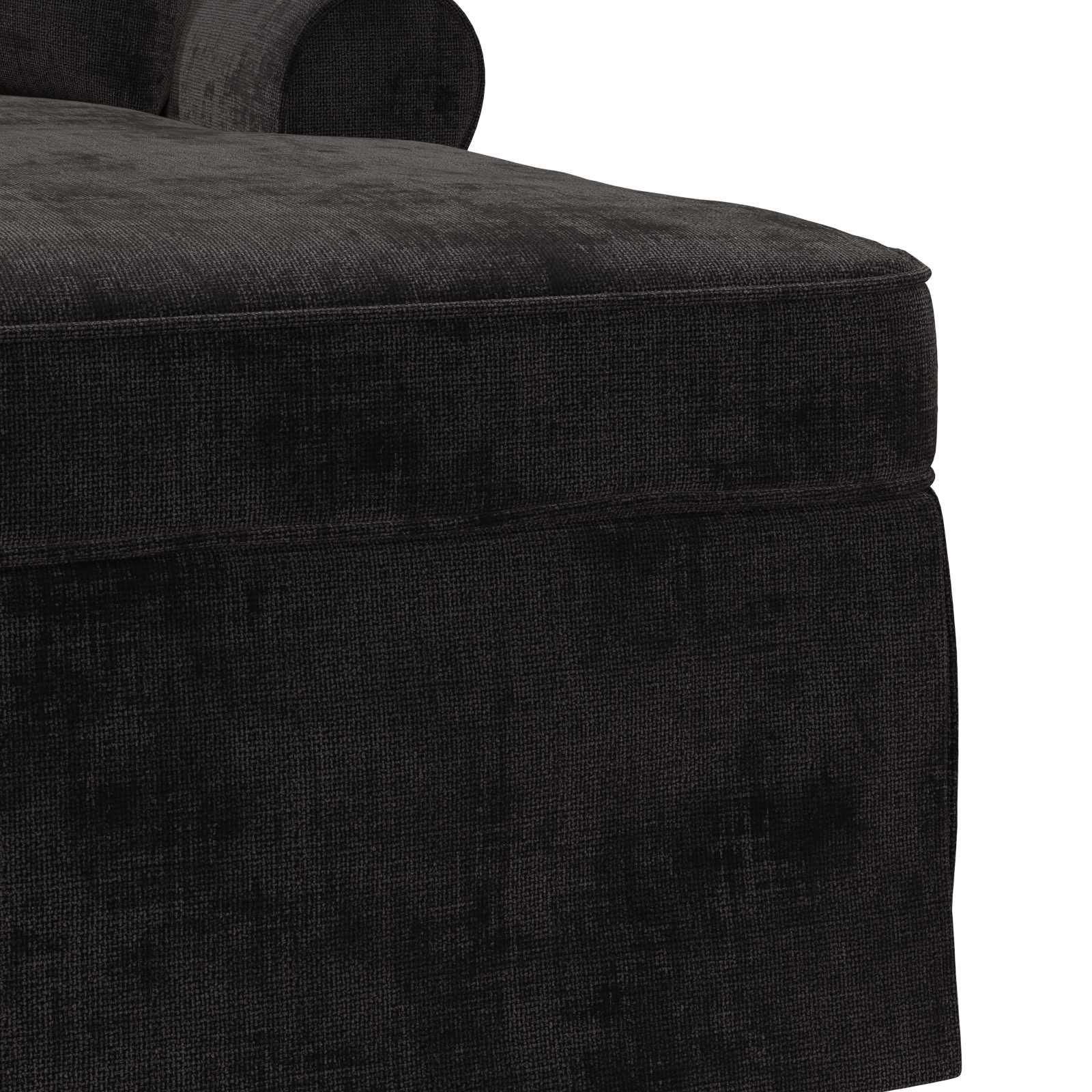 Chaise Lounge mit Rock mit Kissen Creme 157 x 91 x 91 cm ARES