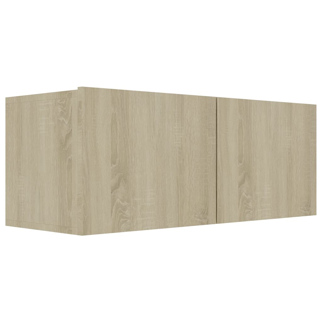 4-tlg. TV-Schrank-Set Weiß Holzwerkstoff