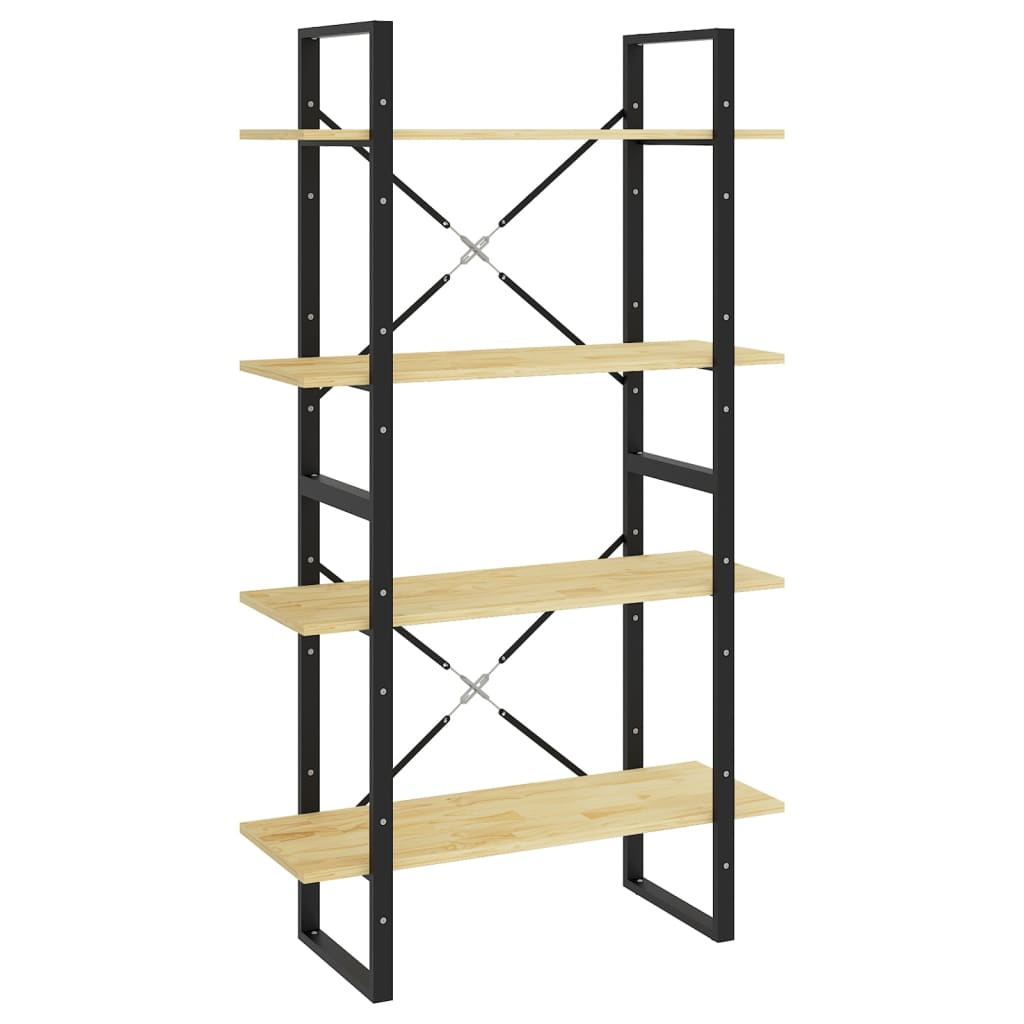 Bücherregal 2 Fächer Weiß 80x30x70 cm Holzwerkstoff