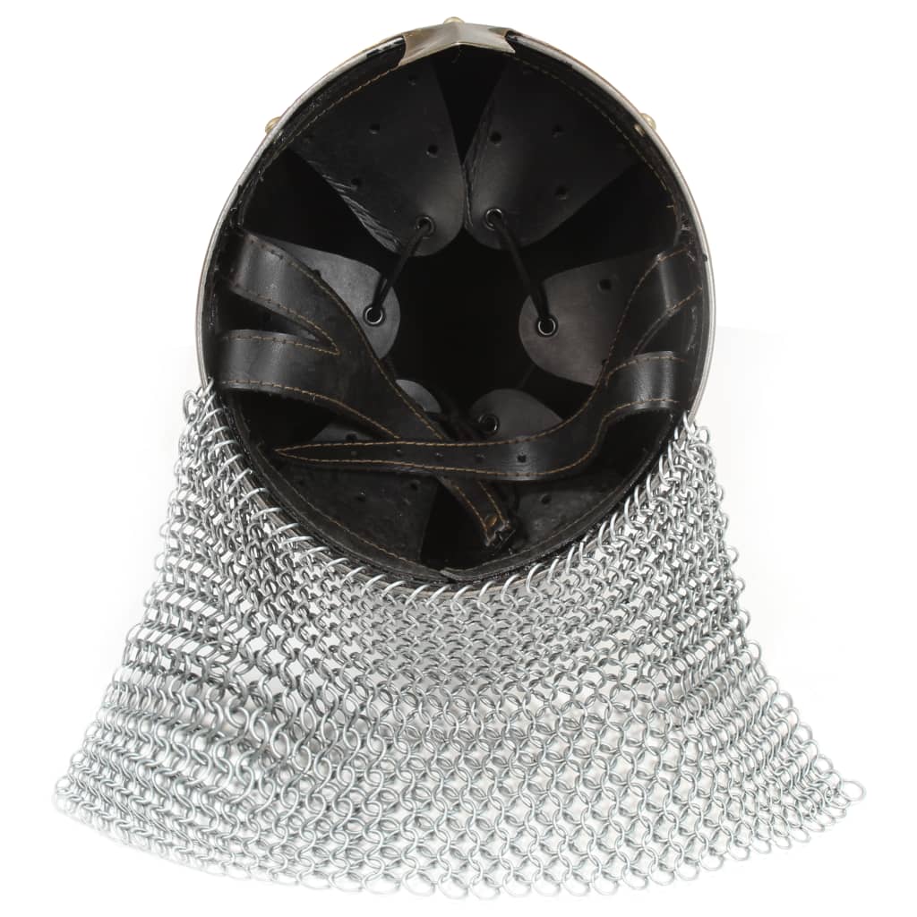 Preußische Pickelhaube Antik Replik für LARP Schwarz Stahl