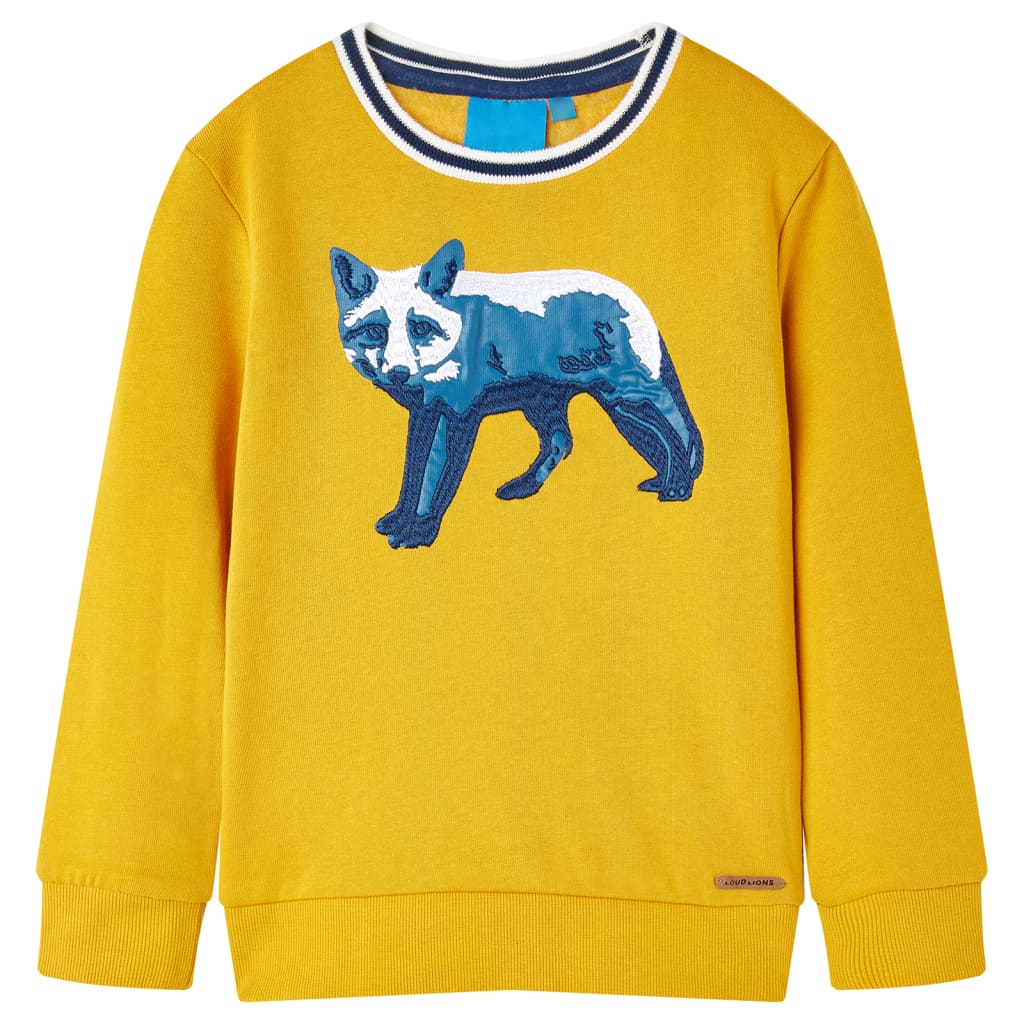 Kinder-Sweatshirt Marineblau Melange 92