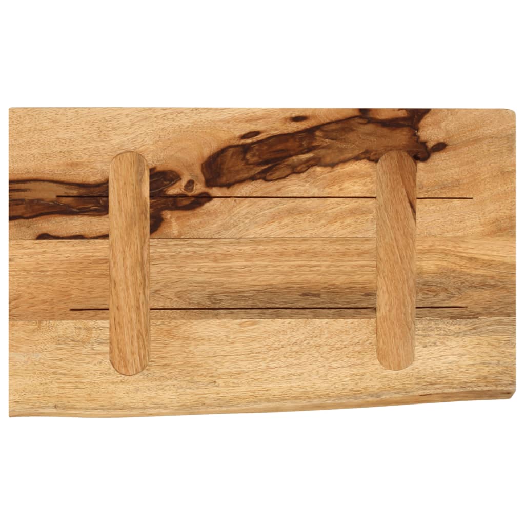 Wandregal 40x20x2,5 cm Rechteckig Massivholz Akazie Baumkante