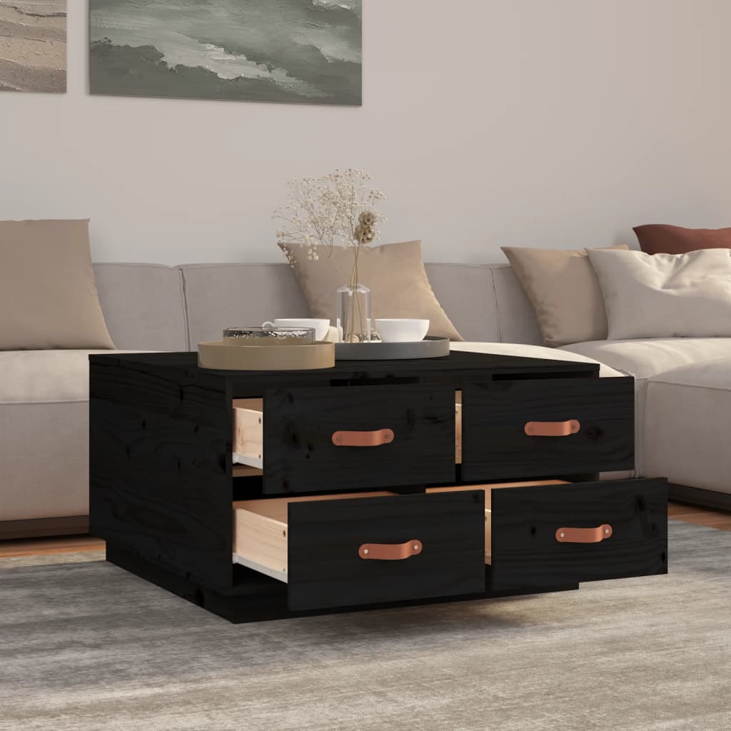 Couchtisch 80x80x45 cm Massivholz Kiefer