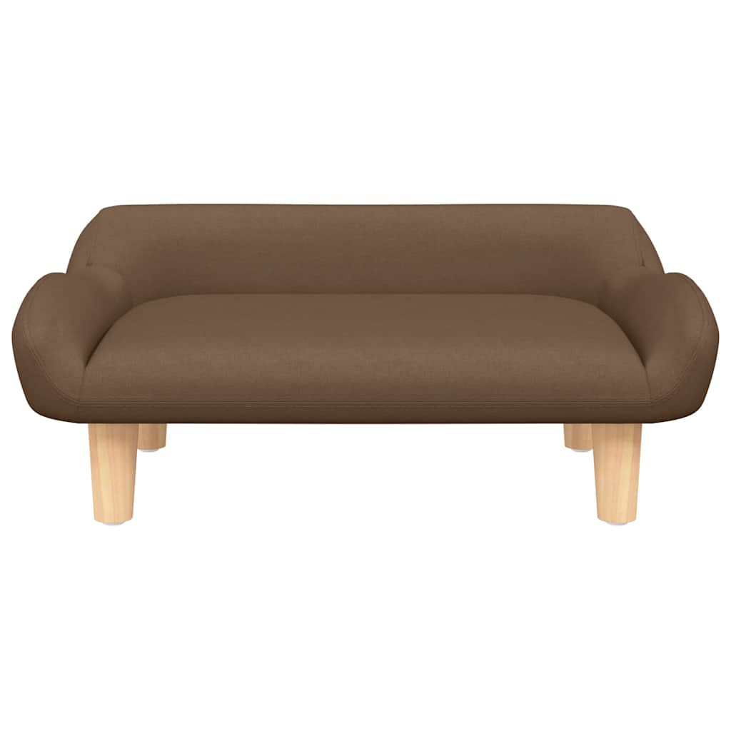 Kindersofa Creme 70x40x24 cm Stoff