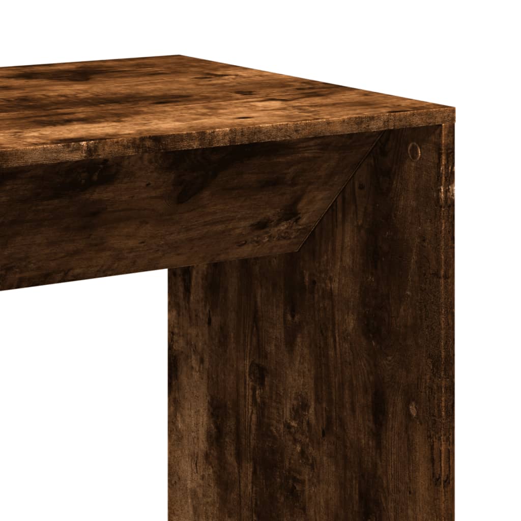 Bartisch Schwarz Eichen-Optik 102 x 50 x 103,5 cm Holzwerkstoff