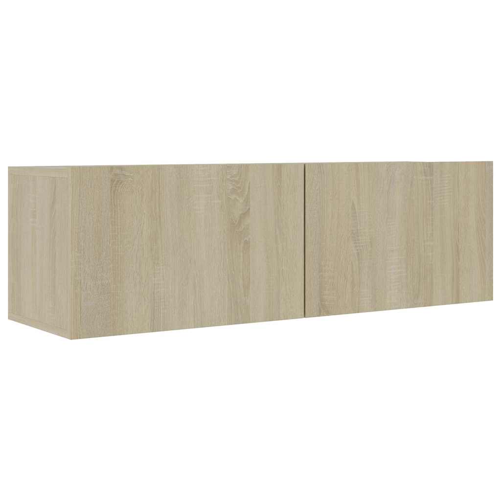 4-tlg. TV-Schrank-Set Weiß Holzwerkstoff