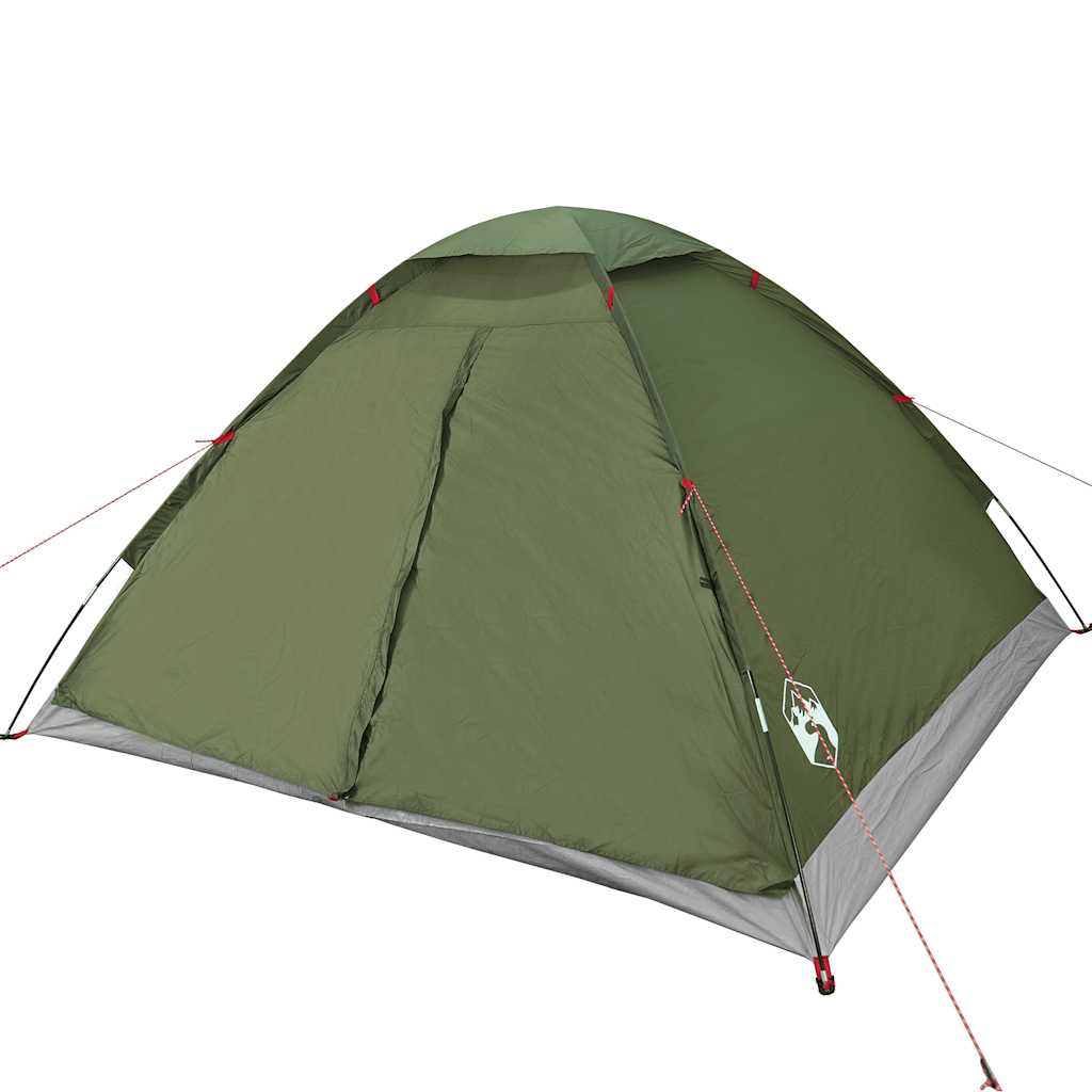 Kuppel-Campingzelt 2 Personen Olivgrün Wasserdicht