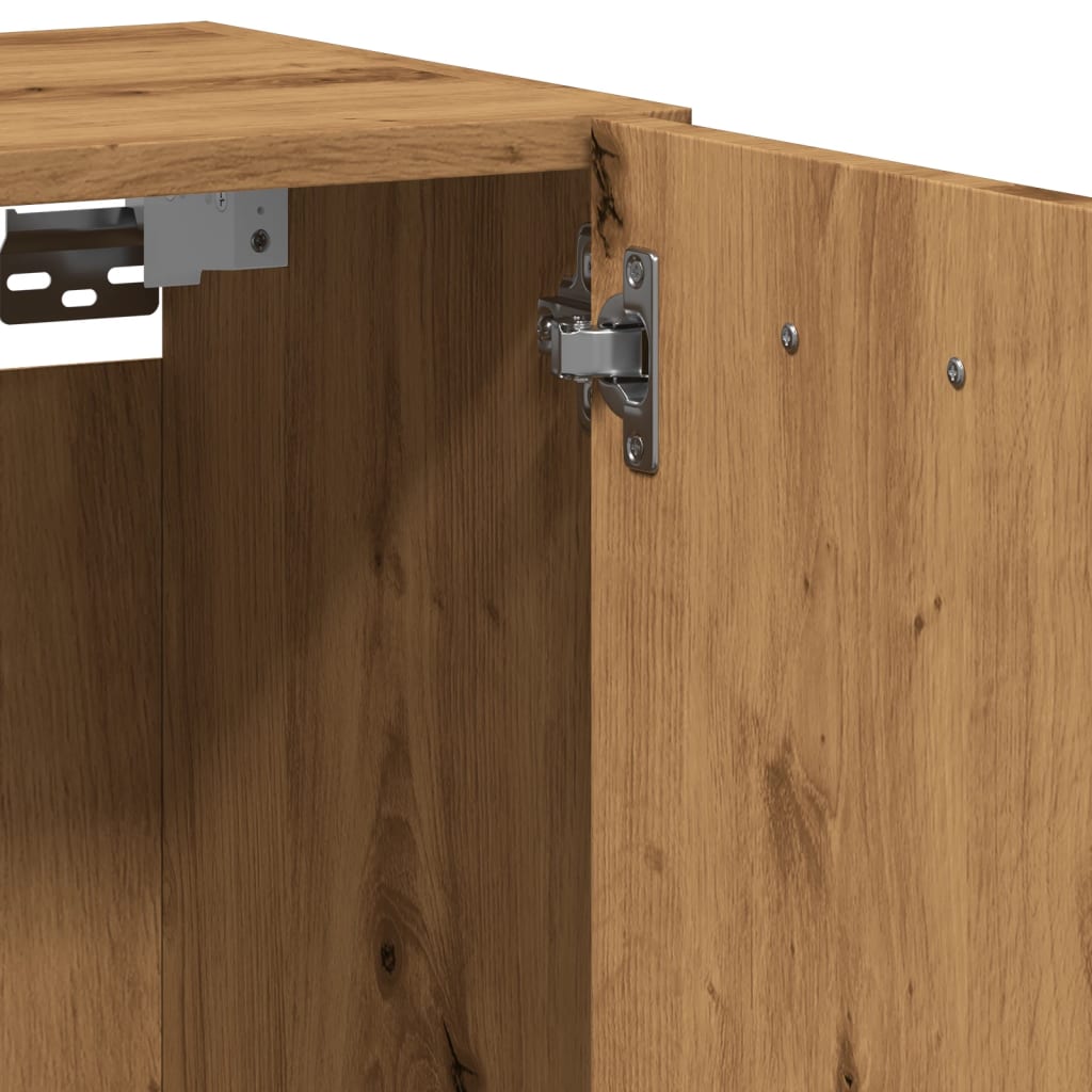 Badezimmerschrank Weiß 30x30x80 cm Holzwerkstoff