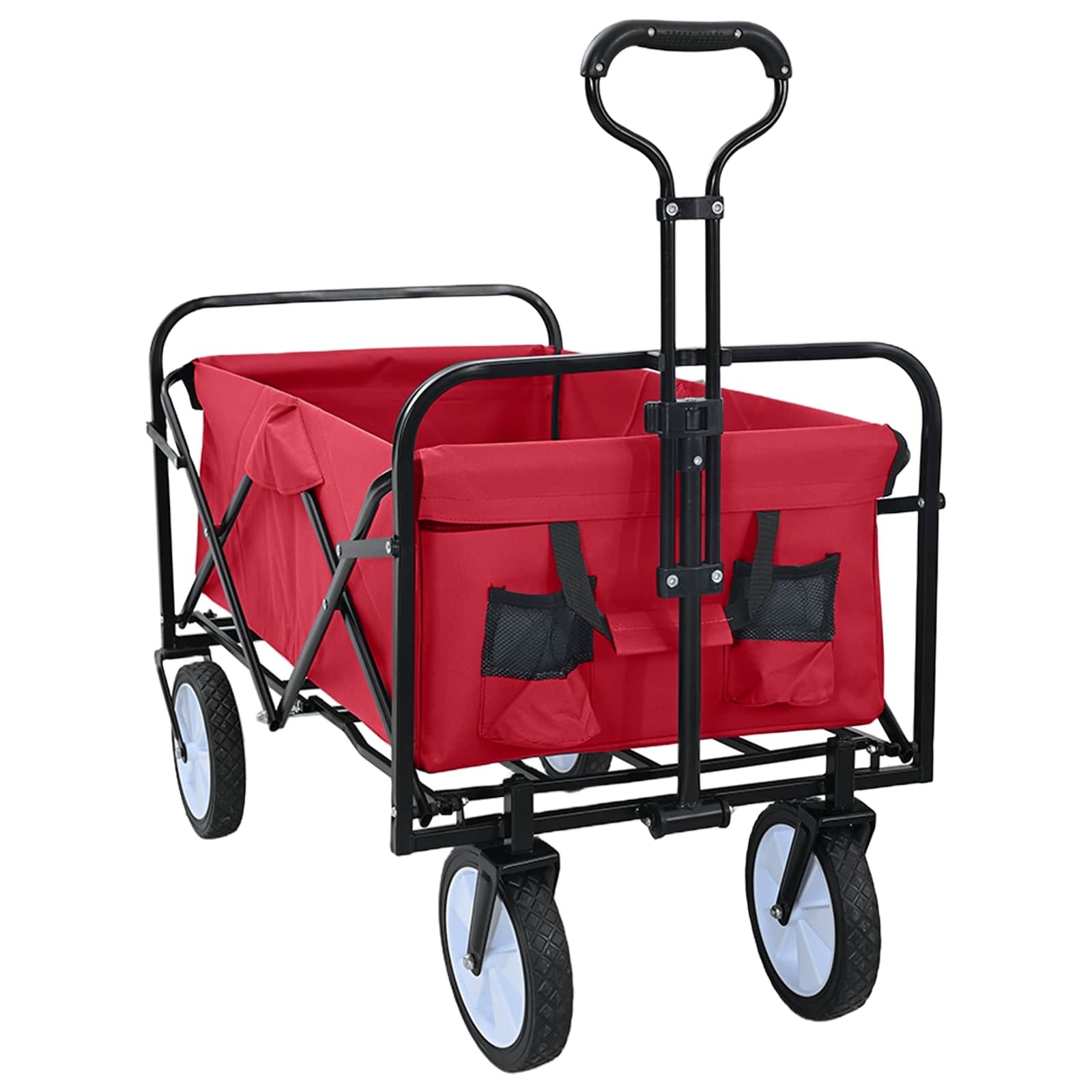 Klapp-Handwagen Grau 94 x 53 x 99 cm Oxford-Stoff