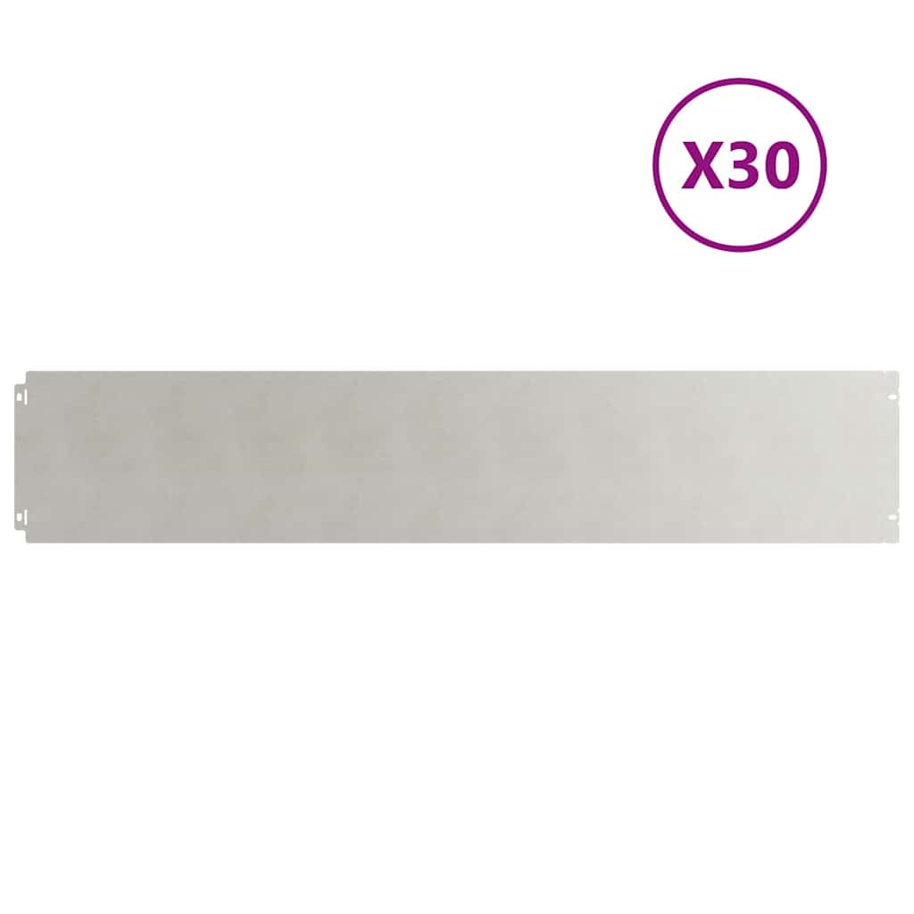 Raseneinfassung 10 pcs 10 x 103 cm Wetterfeststahl Rostig