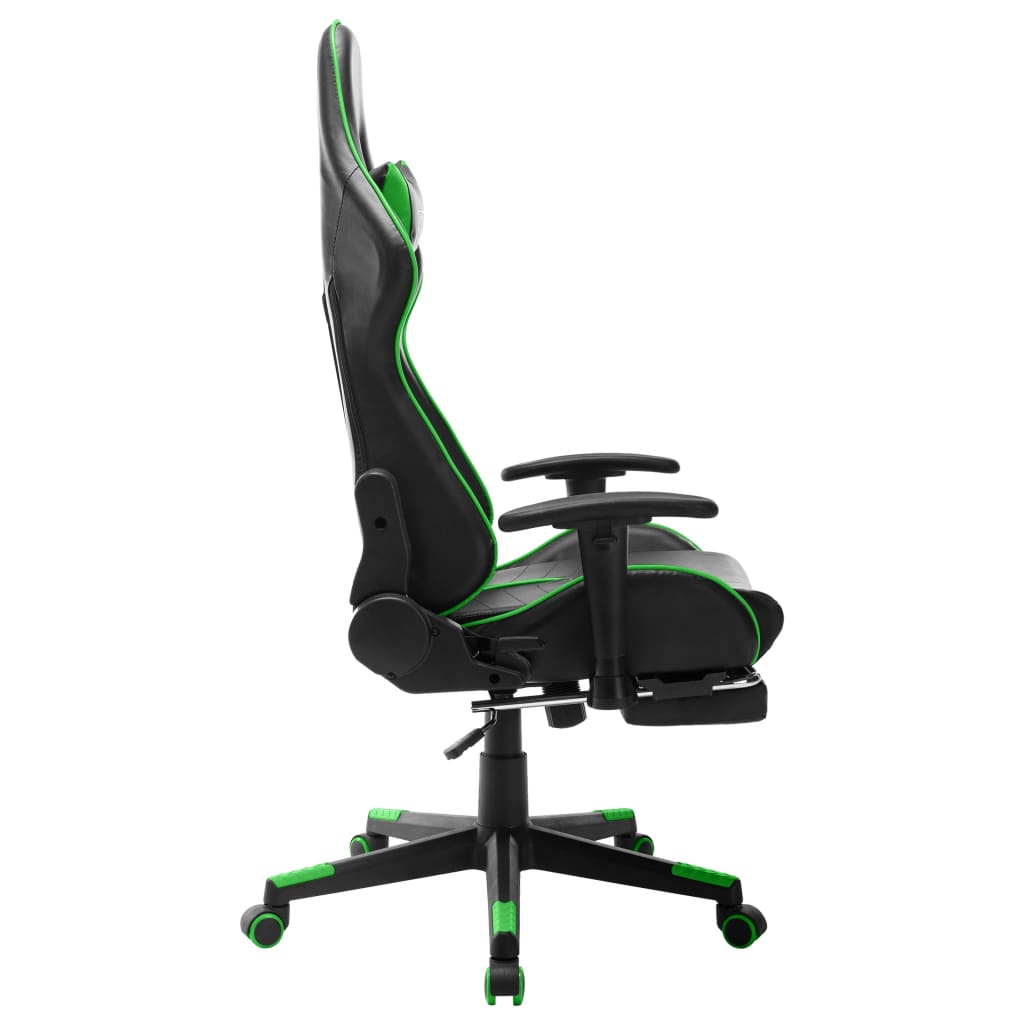 Gaming-Stuhl Schwarz und Blau Kunstleder