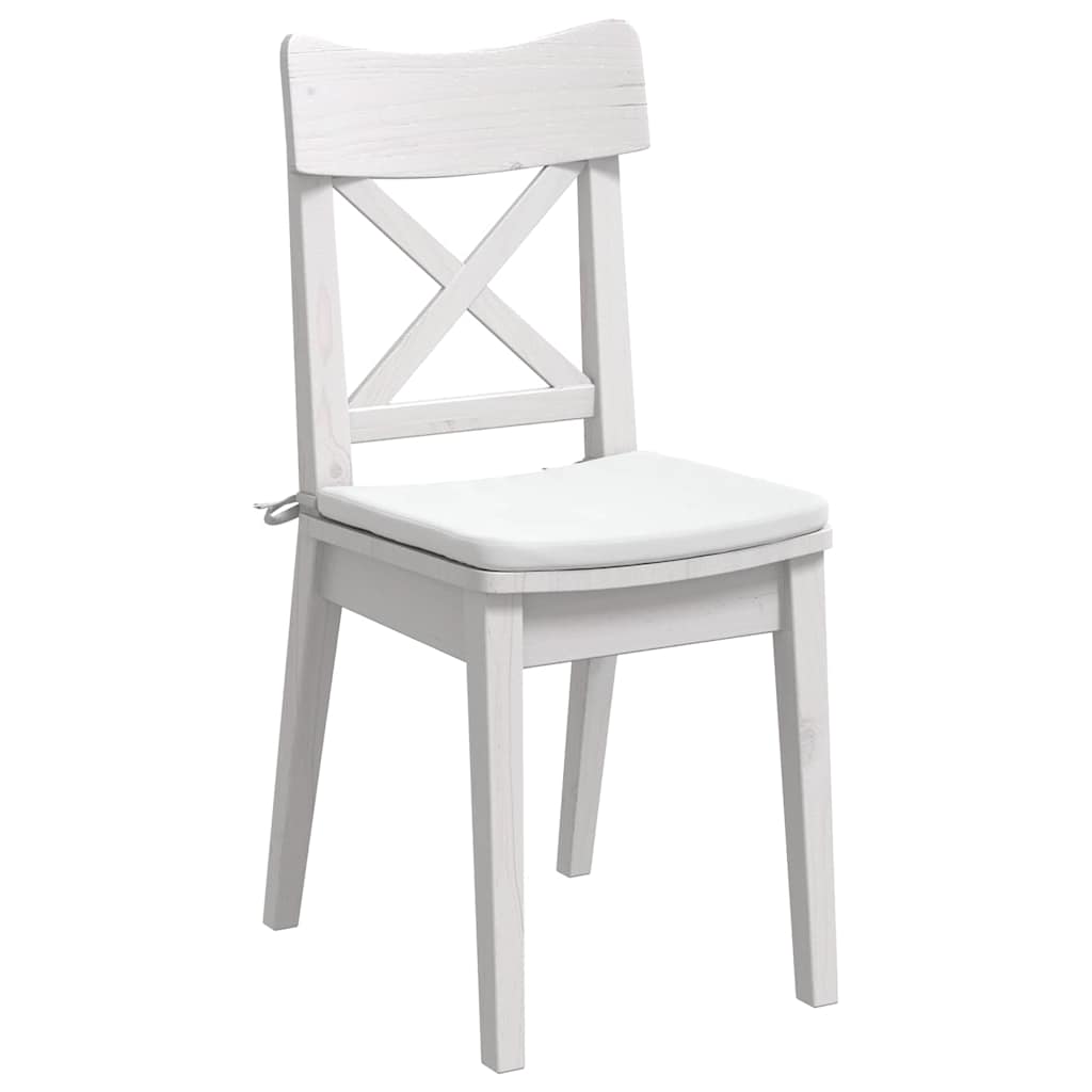 Sitzkissen 4 pcs Hellgrau 40 x 40 x 3 cm Stoff
