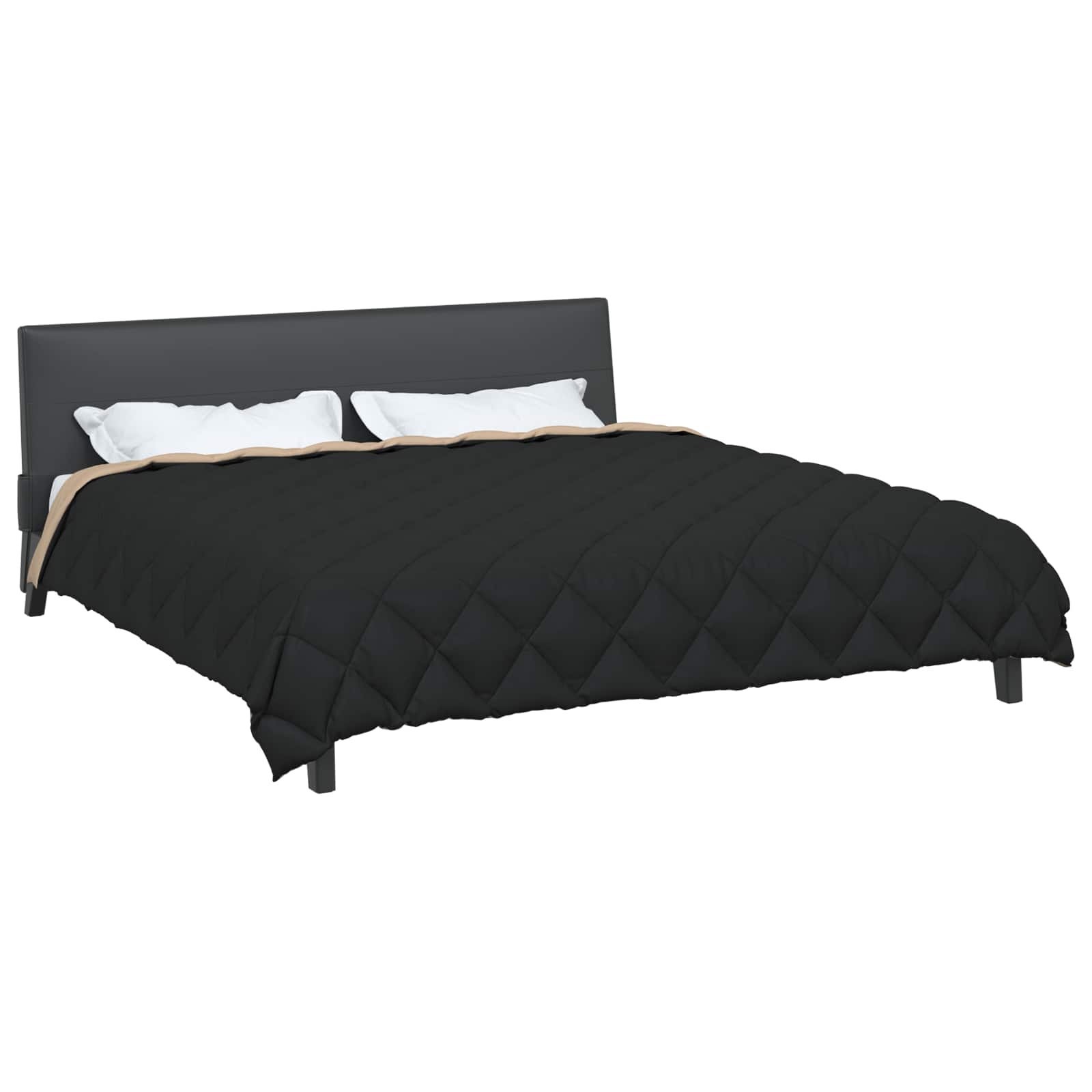 Winterbettdecke Anthrazit 135 x 200 cm Mikrofaser