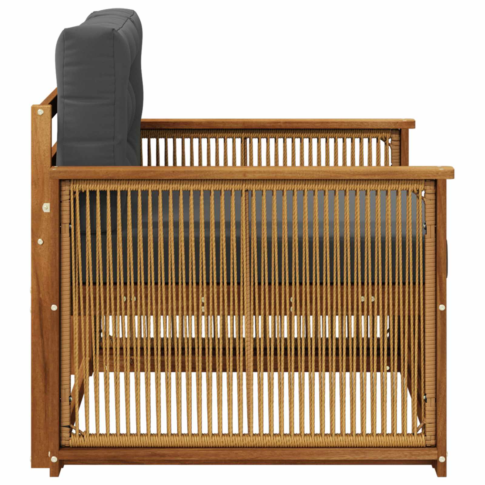 2 Stück Outdoor-Sofa Natur