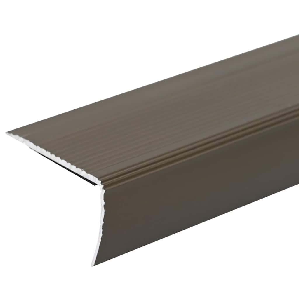 Treppenkantenprofile in L-Form 15 Stk. Aluminium 90 cm Silbern