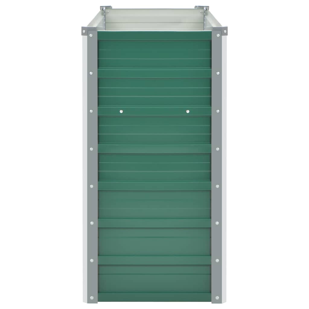 Garten-Hochbeet Verzinkter Stahl 240x80x77 cm Grün