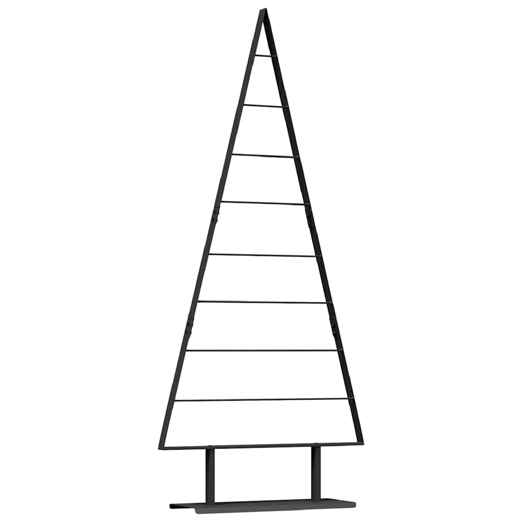 Metall Weihnachtsbaum mit Ständer Schwarz 60 cm Stahl