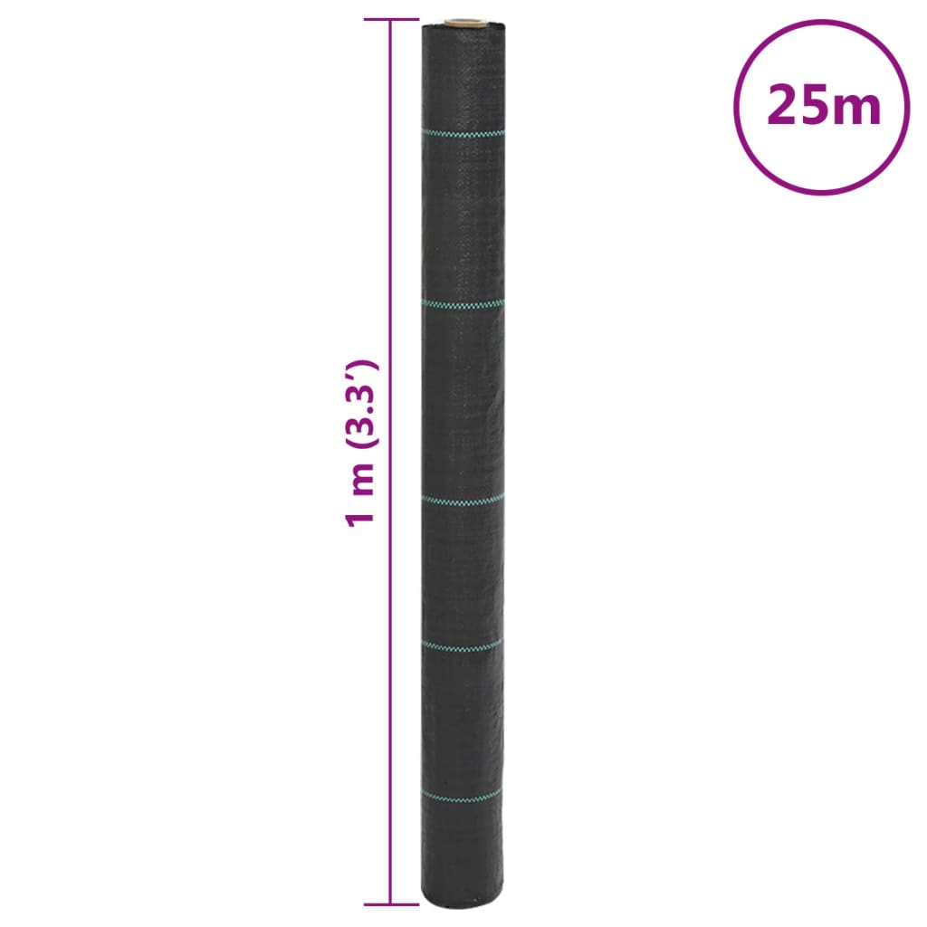 Unkrautvlies Schwarz 4x10 m PP