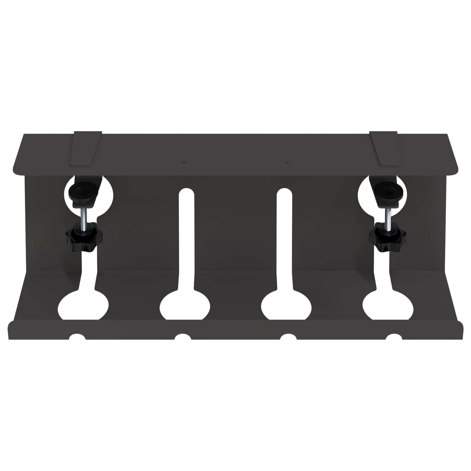 Unter dem Schreibtisch Kabelmanagement Tray 2 Stk. Anthrazit
