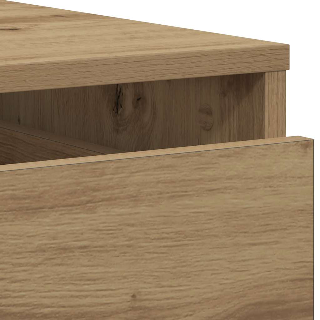 Schubladenschrank Schwarz Eichen-Optik 41 x 40 x 58 cm