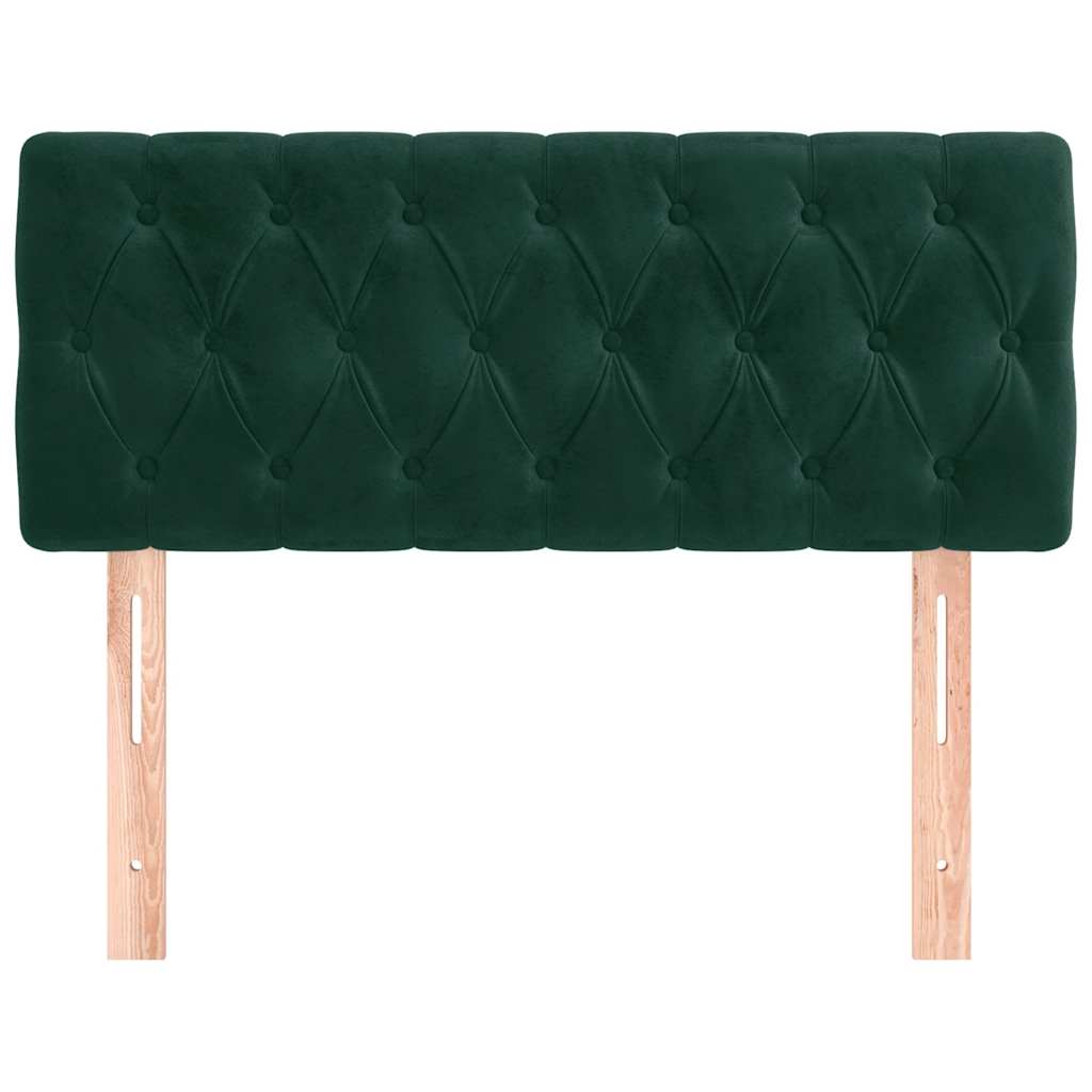 Kopfteil Hellgrau 80x7x118/128 cm Samt