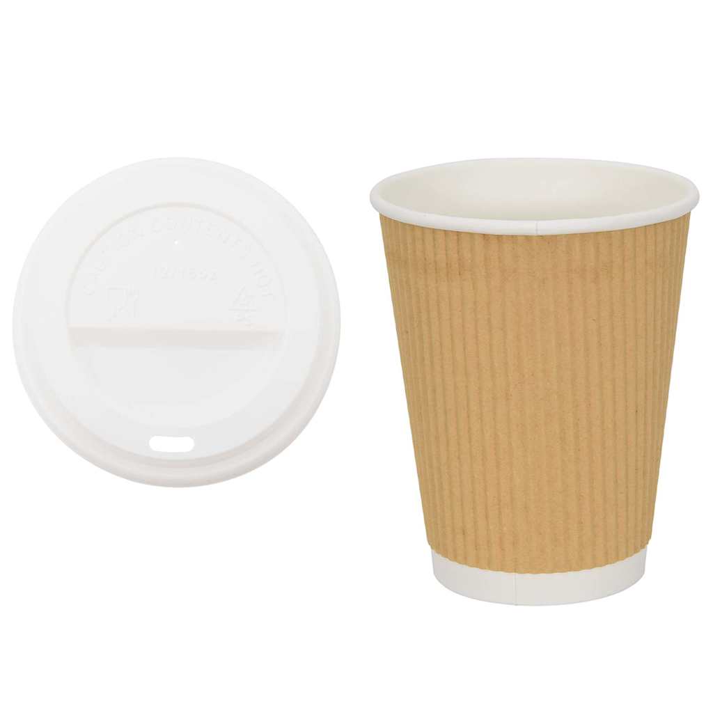 Pappbecher mit Deckeln 1000 Stk. 4oz 100ml