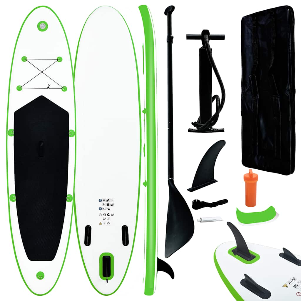 Stand Up Paddle Board SUP Aufblasbar Rot und Weiß