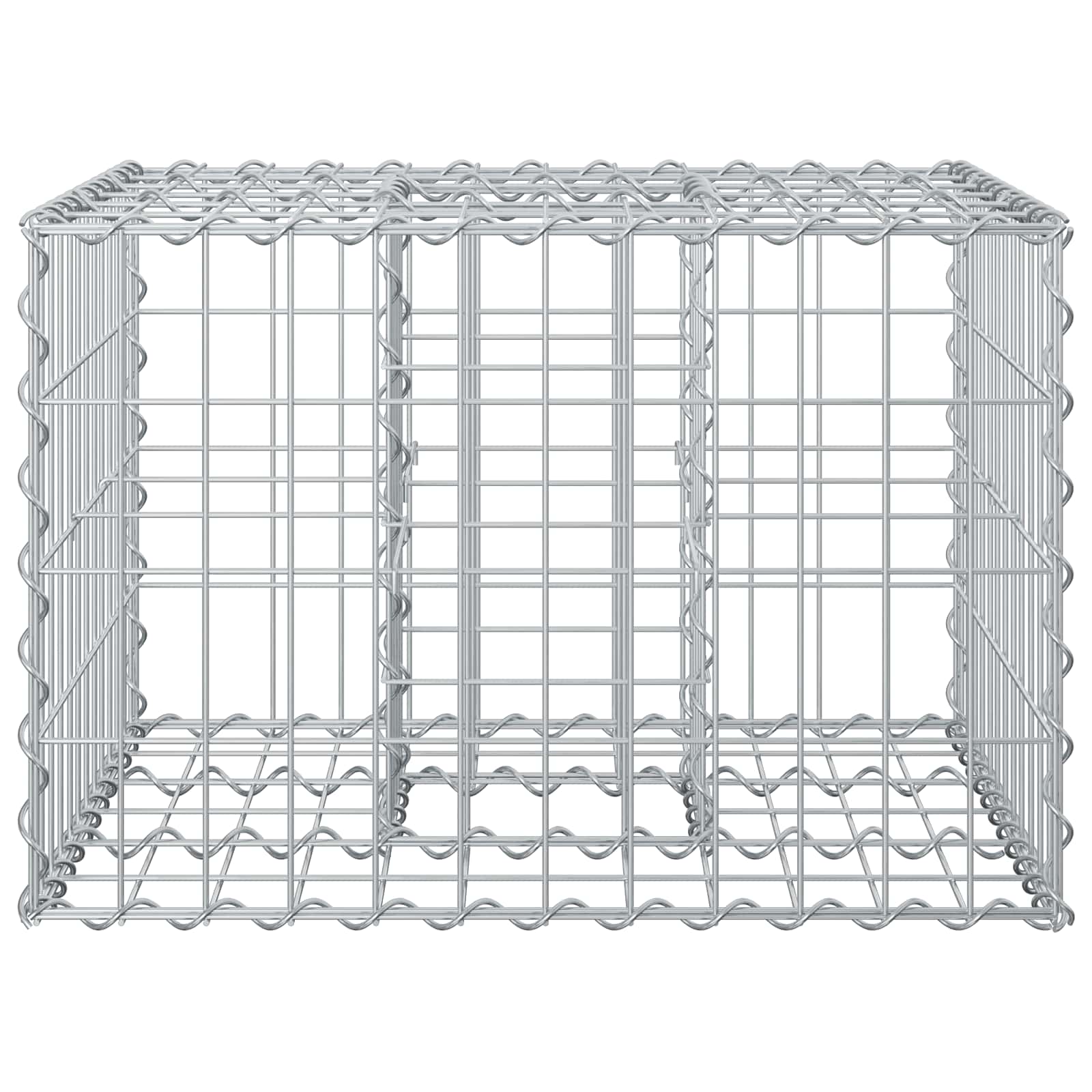 Gabionen Hochbeet Silber
