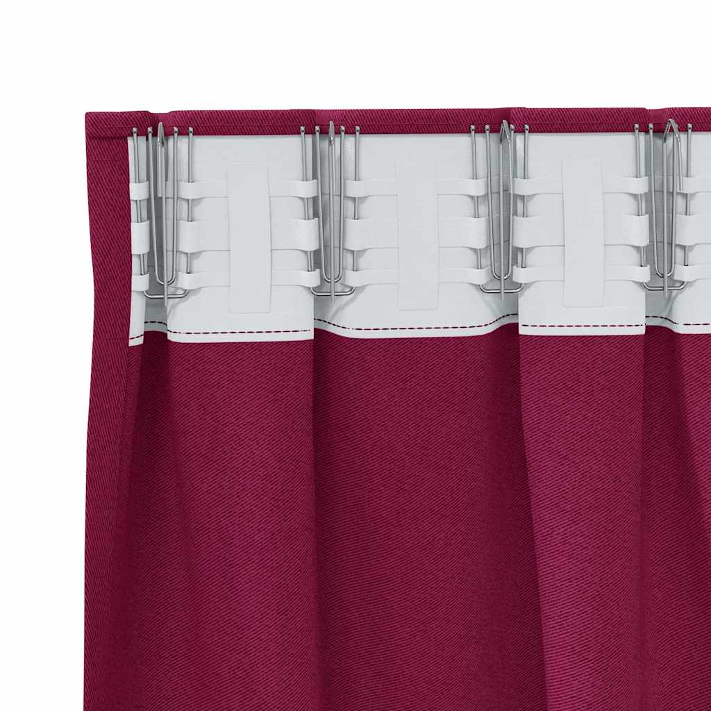 Verdunkelungs-Vorhänge mit Ringen 2 pcs Beige 140 x 140 cm