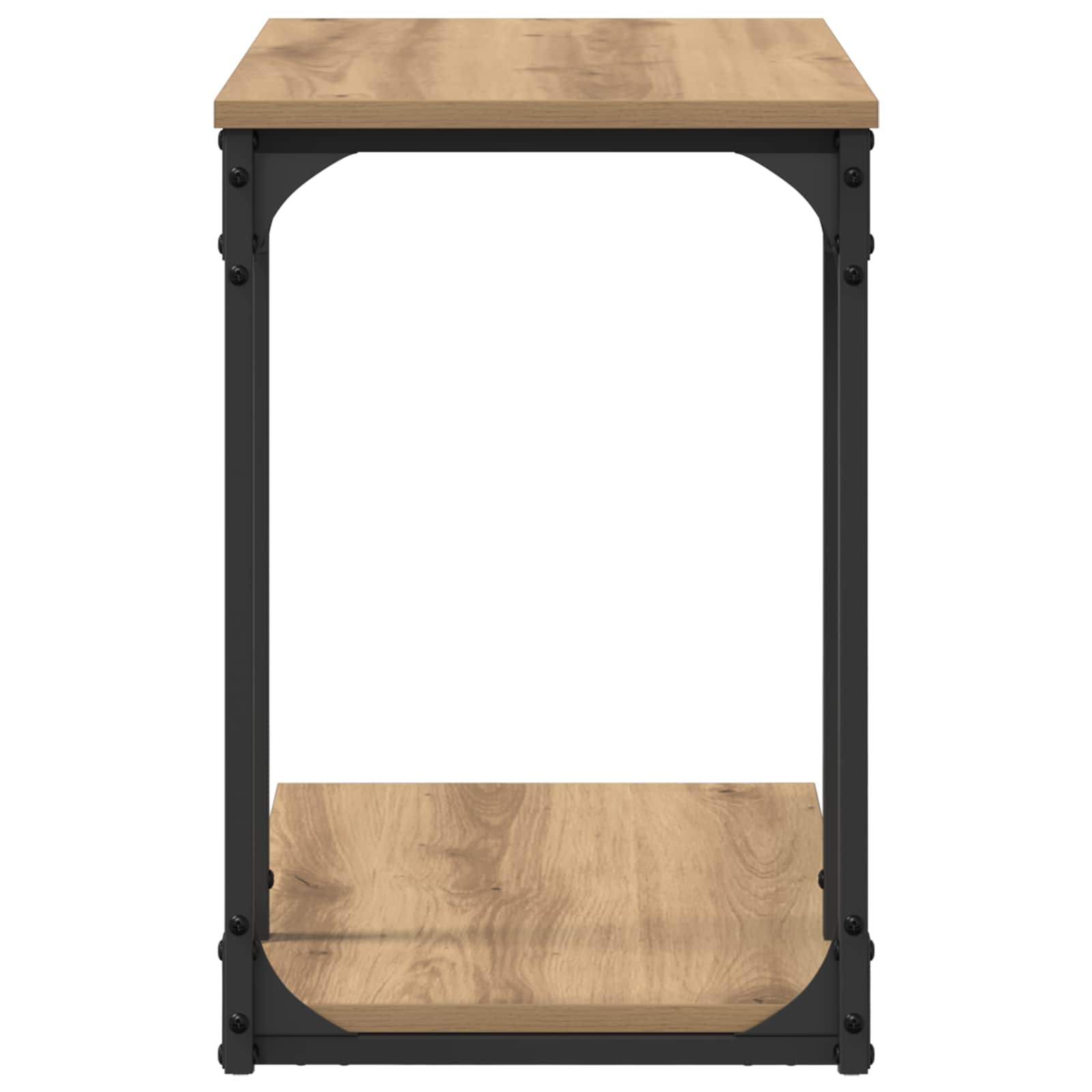 Beistelltisch Schwarz 50x35x52 cm Holzwerkstoff