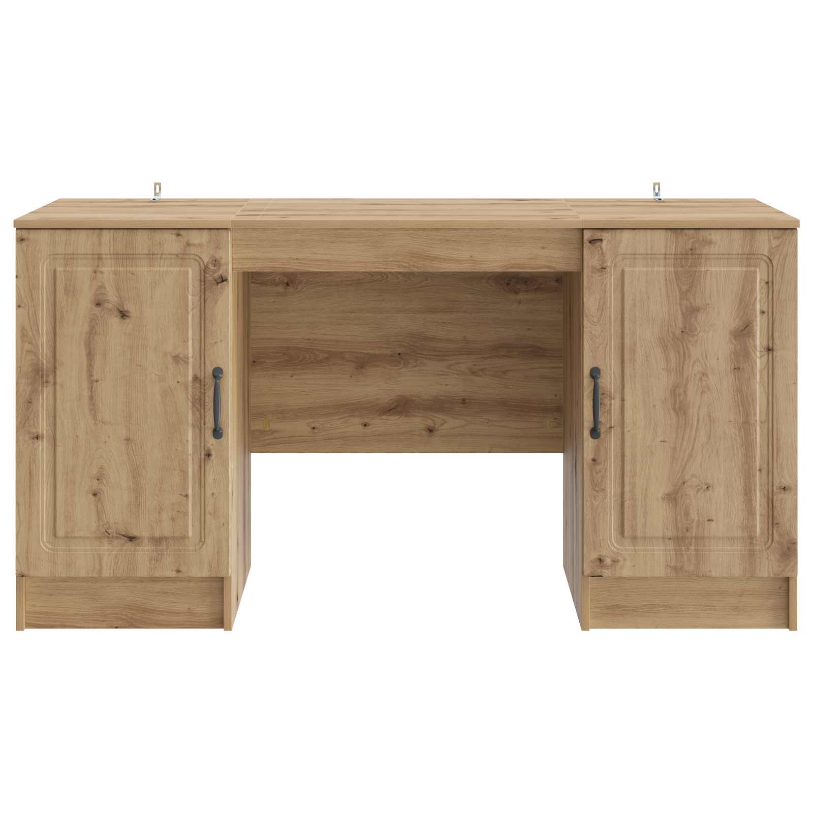 Schreibtisch mit Regal Schwarz 142,5 x 50 x 75 cm Holzwerkstoff