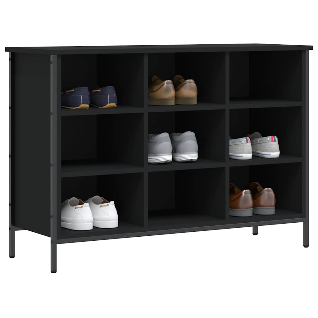 Schuhregal Schwarz 38x35x50 cm Holzwerkstoff