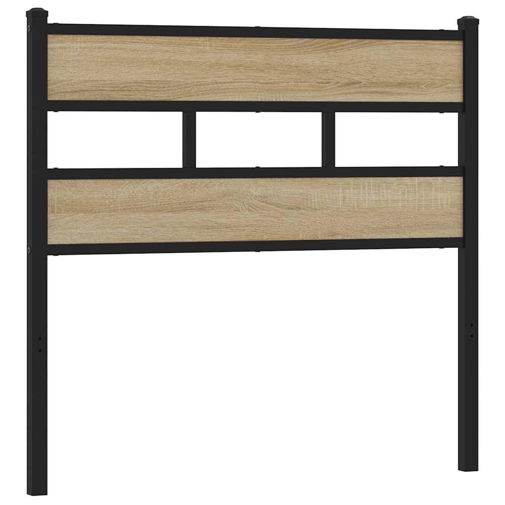 Ersatz-Kopfteil Räuchereiche 100 cm Eisen und Holzwerkstoff