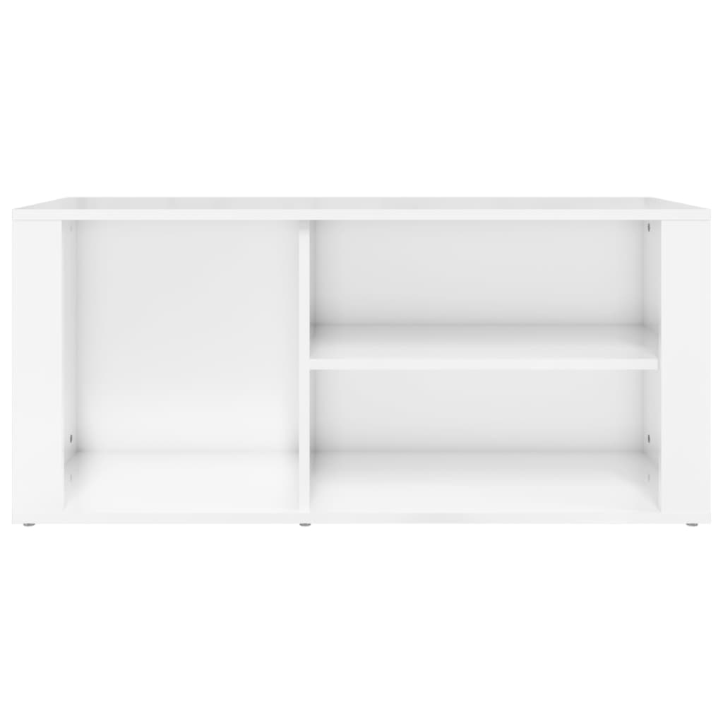 Schuhregal Weiß 100x35x45 cm Holzwerkstoff
