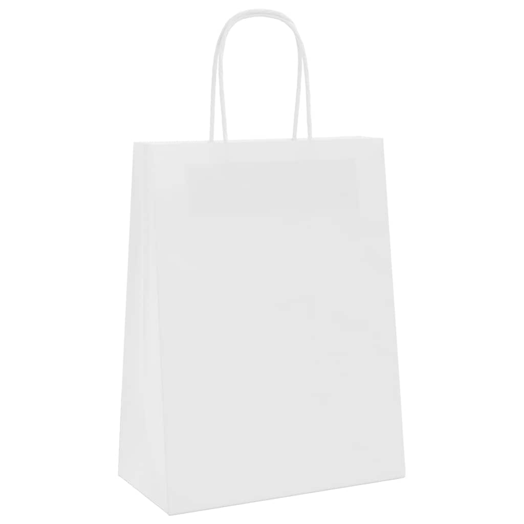 Papiertragetaschen 50 Stk. mit Henkeln Braun 21x11x36 cm