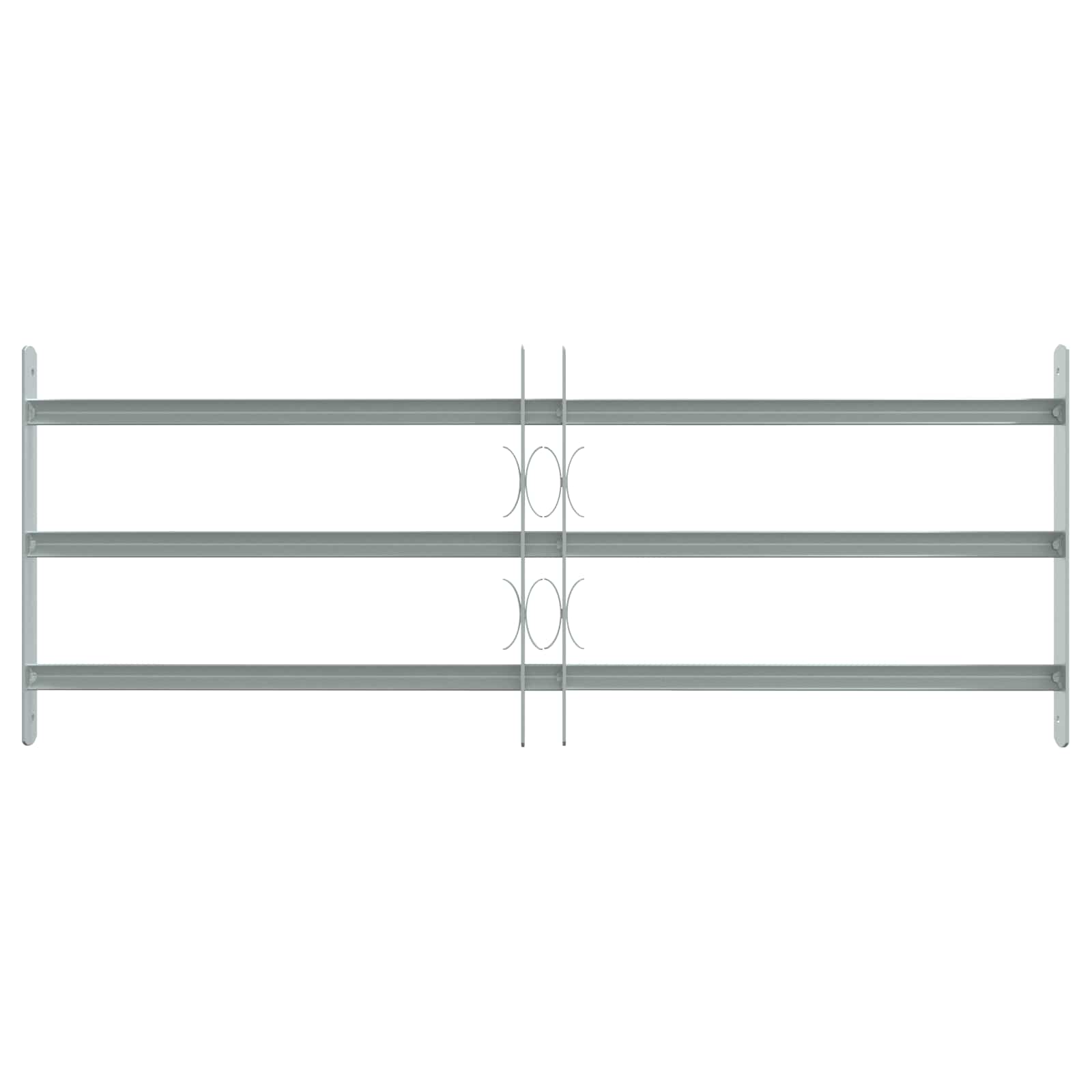 Fenstergitter Verstellbar mit 3 Querstäben 500-650 mm