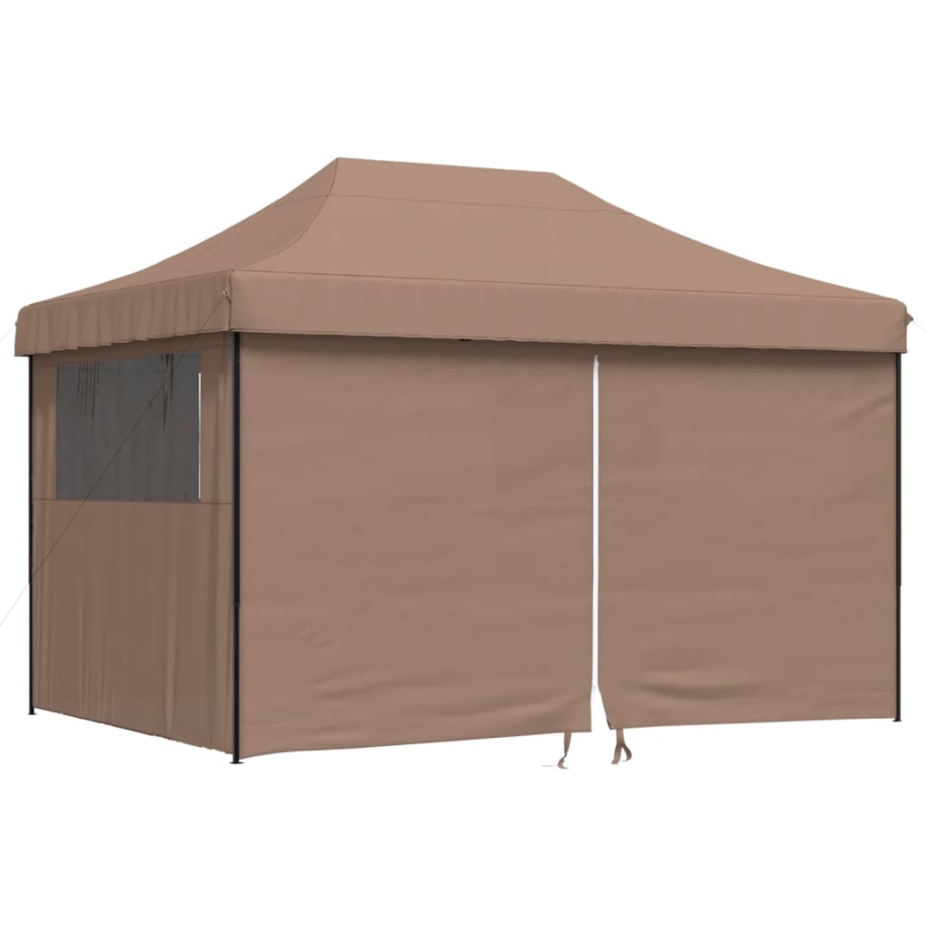 Partyzelt Faltbar Pop-Up Beige 410x279x315 cm