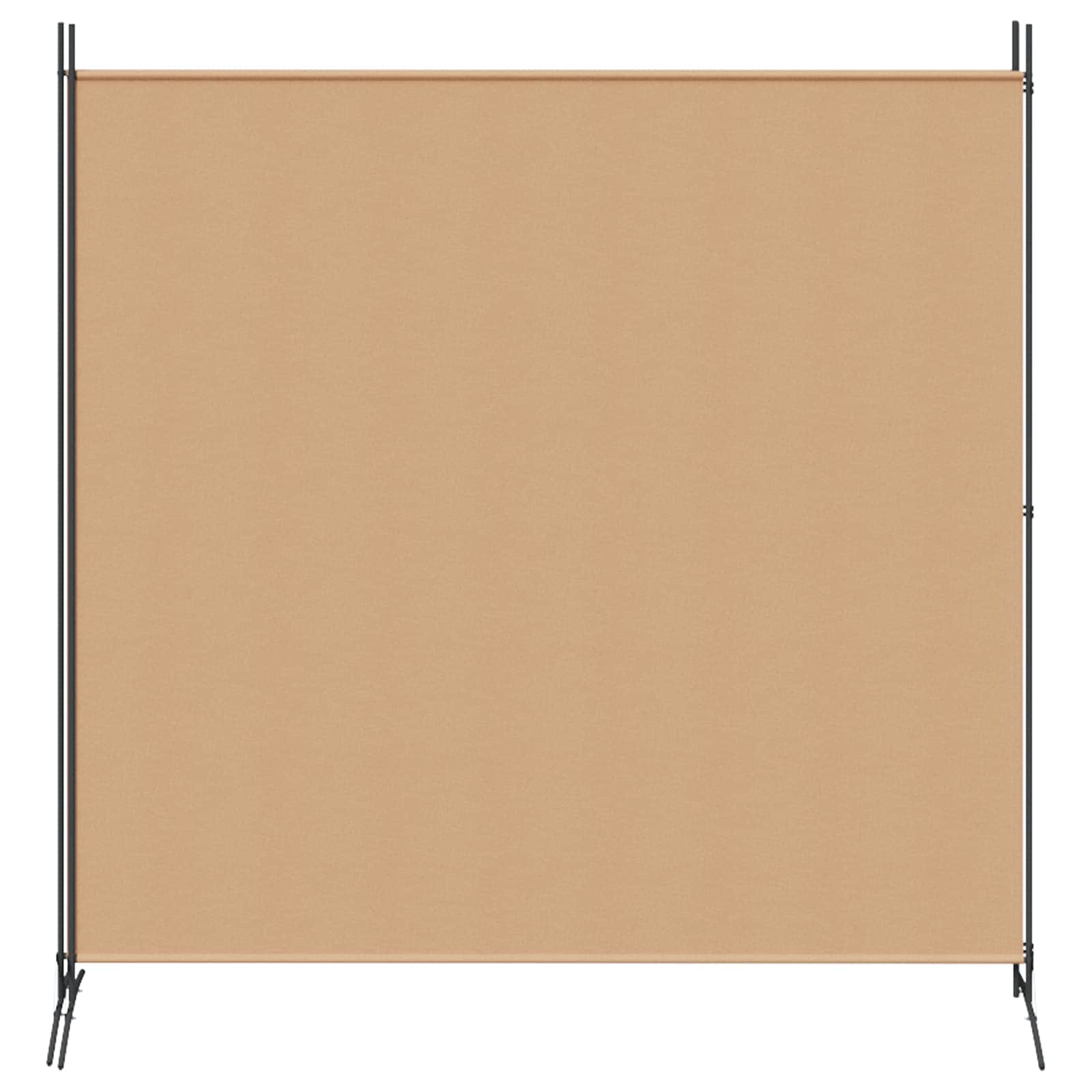 Einzel Panel Raumteiler Beige 175 x 180 cm Stoff