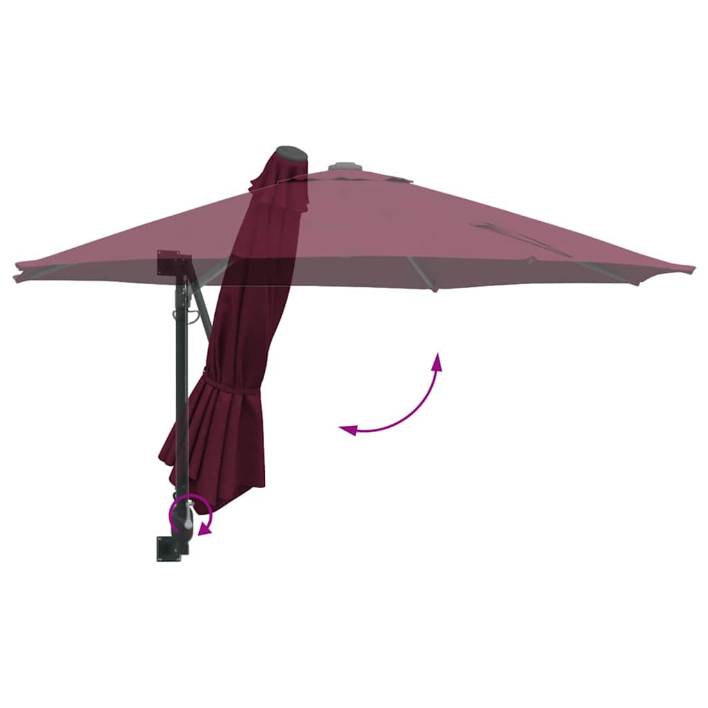Garten-Sonnenschirm Sand 248 x 248 x 148 cm Polyester und Stahl