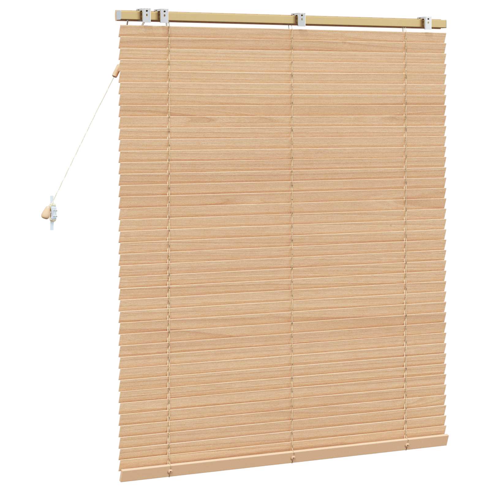 Jalousie Eichenoptik 40 x 130 cm 35 mm Massives Paulownia-Holz