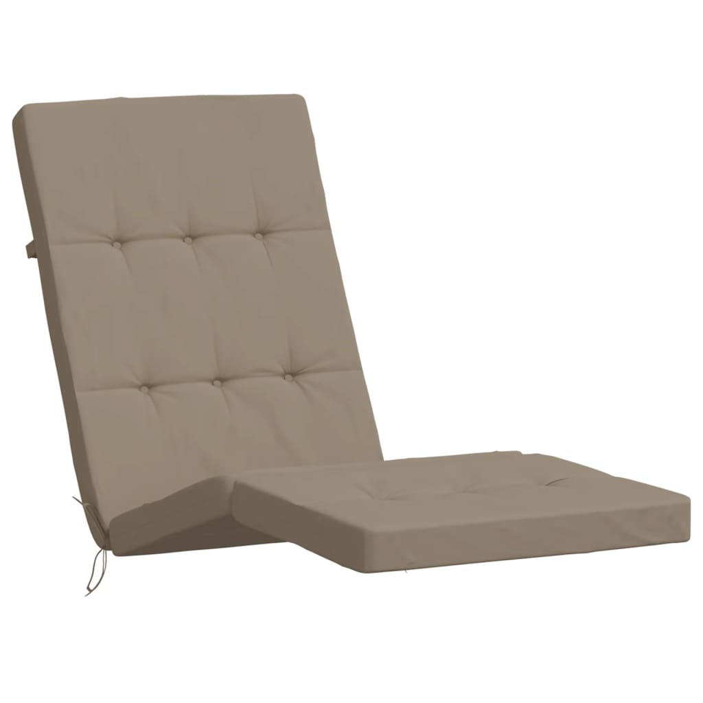 Liegestuhl-Auflagen 2 Stk. Creme Oxford-Gewebe